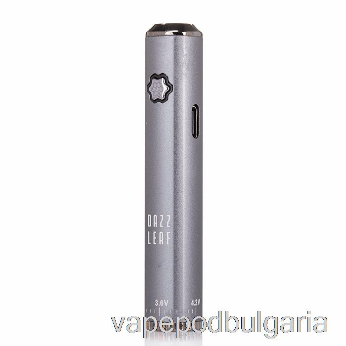 Vape 10000 Дръпки Dazzleaf Squarii Bottom Twist 510 батерия тъмно сиво